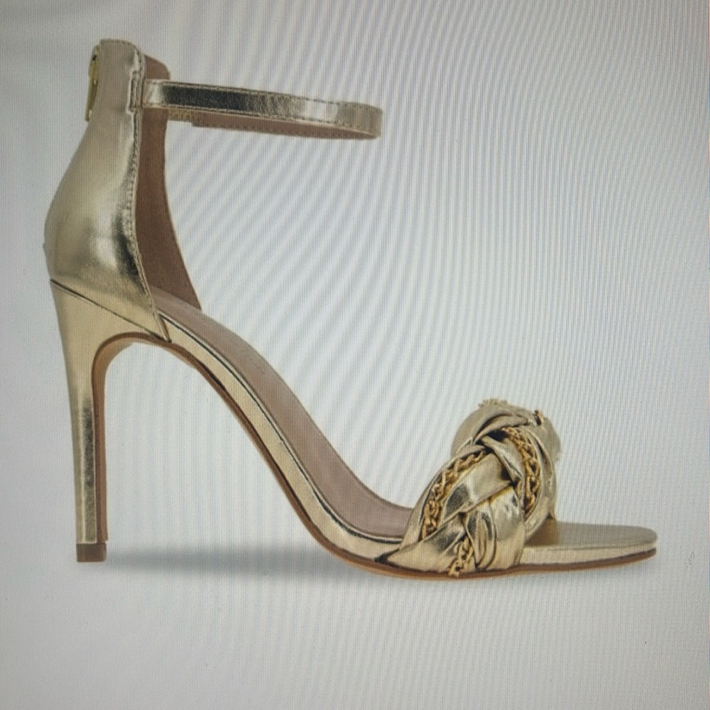 New With Box NWB BCBGeneration Isabel braided, stiletto sandals.   Size 8.5